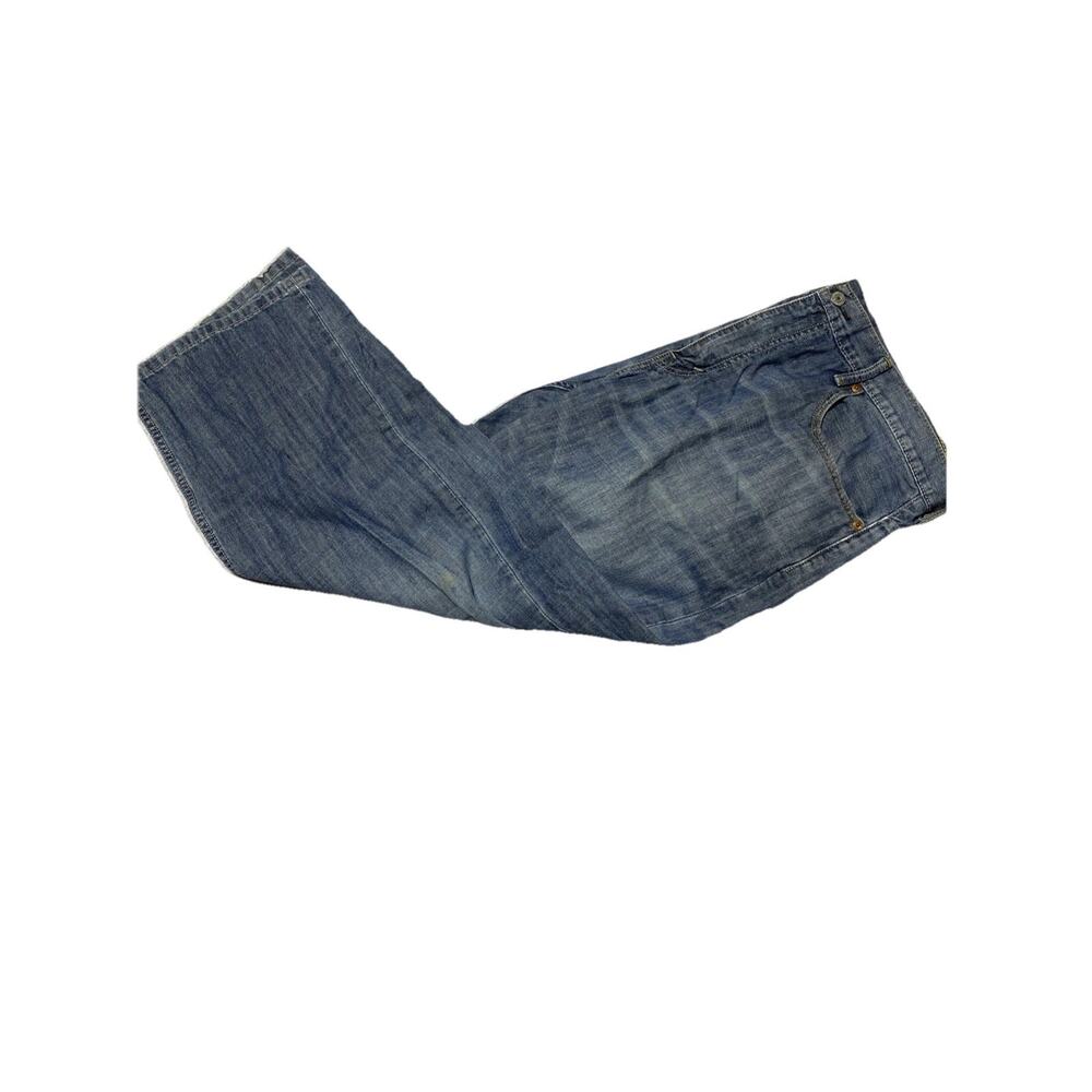 Levis 569 Jeans Mens Tag 38x30 Actual 40x28 Blue Straight Loose Baggy 90s Denim